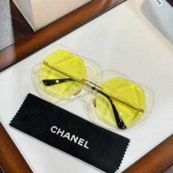 Gold Yellow Women’s Sunglasses – Elegant UV Protection 5152