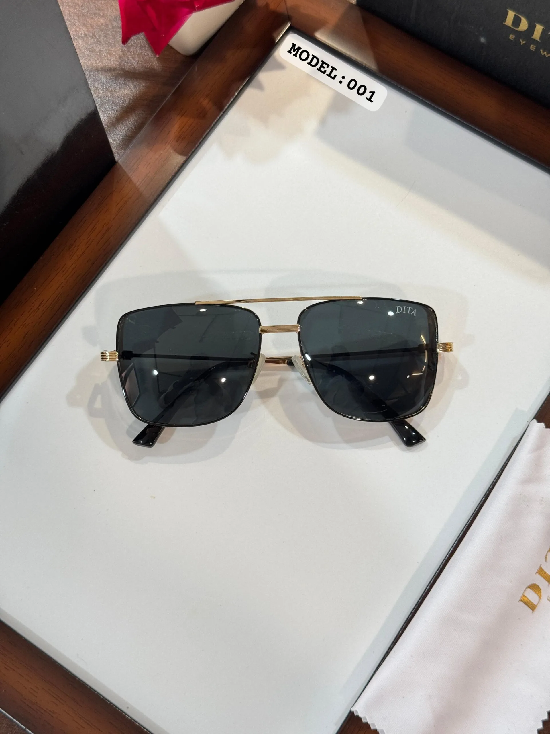 Premium Gold Black Shades for Men | Durable & Stylish
