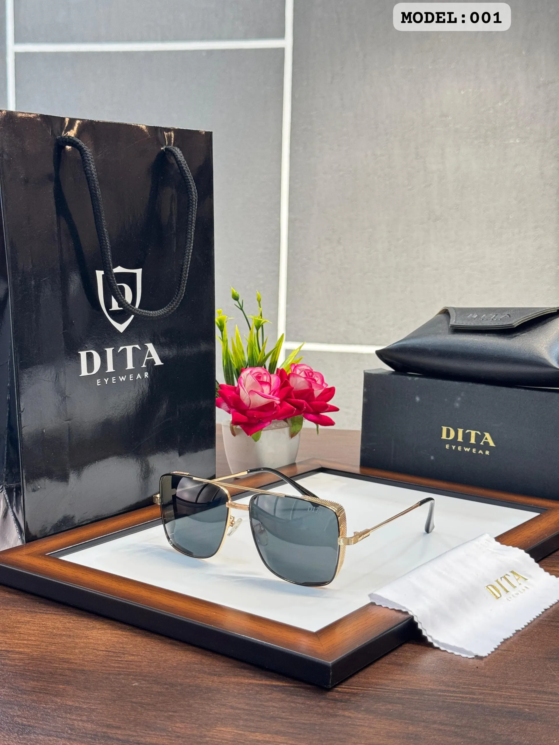 Premium Gold Black Shades for Men | Durable & Stylish