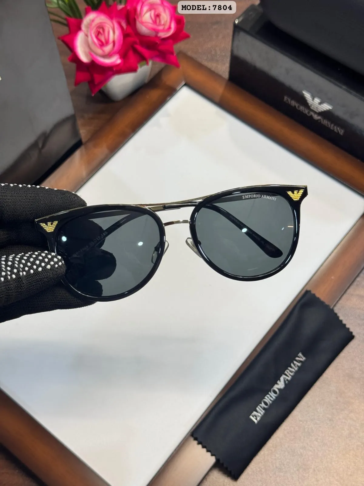 Boys Gold Black Sunglasses | Premium Stylish Eyewear