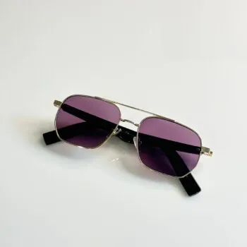 Gold Purple Trendy Oversize Unisex Sunglasses