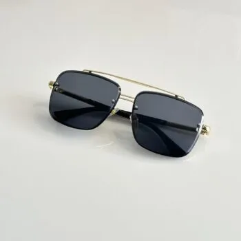 Gold Black Men’s Premium Modern Fashion Sunglasses