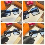 Lv Womens 1388 Black Blue Shades (1)