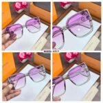 Grey Purple Women’s Sunglasses – Elegant Dual-Tone Style