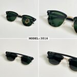 Rayban 3016 Black Green Glass Shades (1)