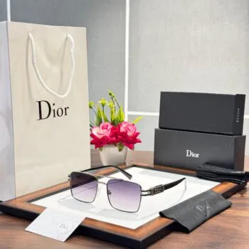 Silver Black DC Sunglasses – Sleek Metal Style