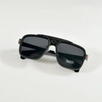 Gold Black Sunglasses – Luxury UV Protection 1295