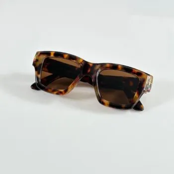 Premium Oversized Aviator Sunglasses – Tiger Brown Edition