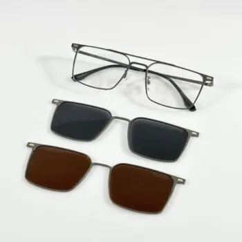 Black White Black Brown Sunglasses – Stylish UV Protection 2501