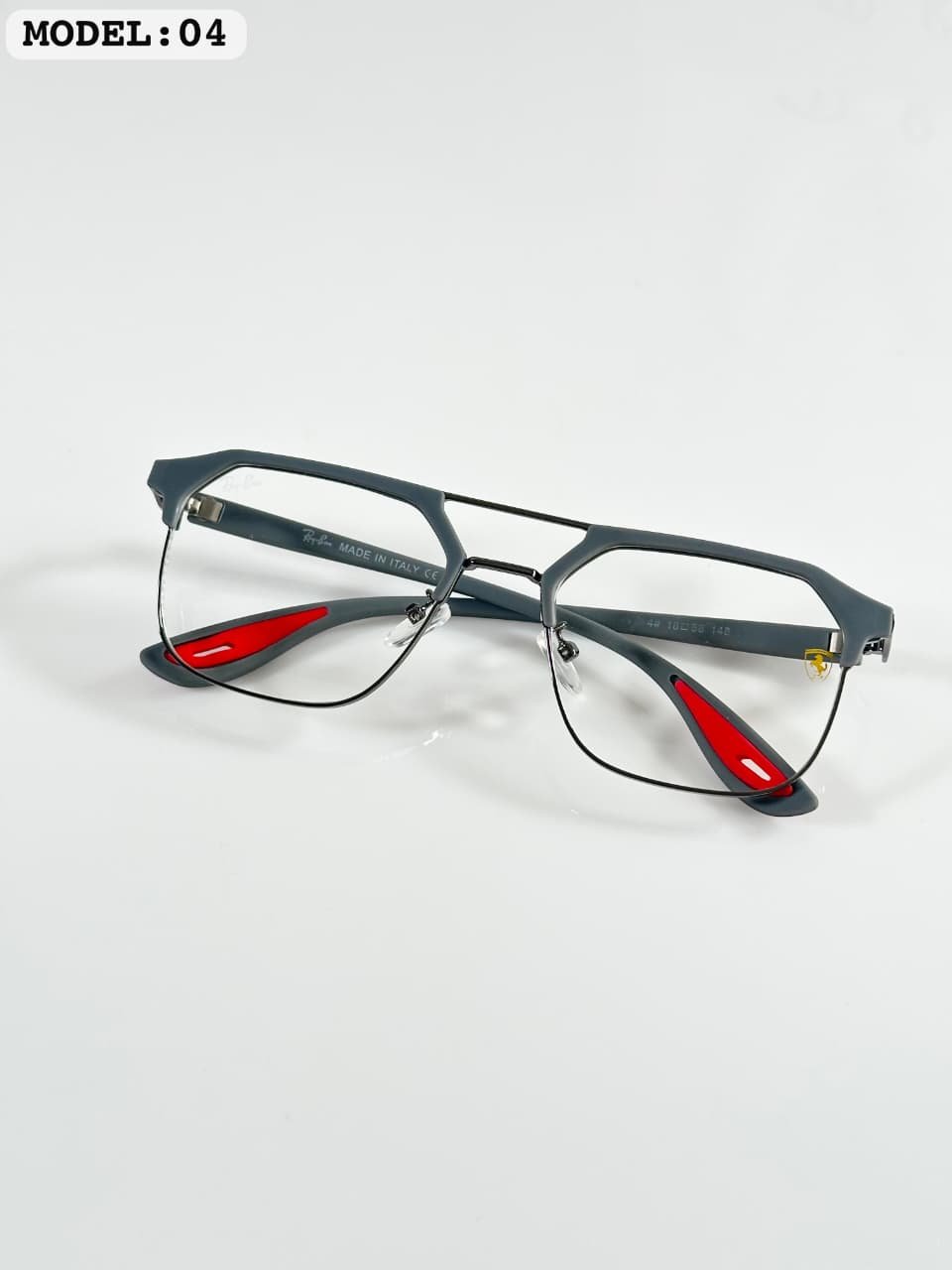 Grey Eyeglass Frame – Stylish Lightweight Design 04 (3) Grey Eyeglass Frame – Stylish Lightweight Design 04