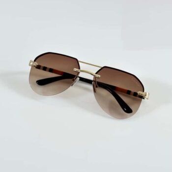 Gold Brown Premium Fashion Sunglasses