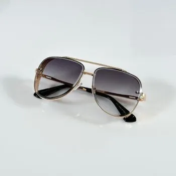 Men's Gold Black Sunglasses | Premium Luxury Style
