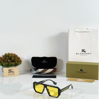 Men's Black Yellow Sunglasses | Bold Statement Style