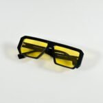 Men’s Black Yellow Sunglasses | Bold Statement Style