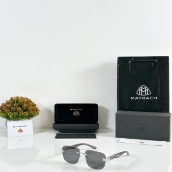 Men’s Silver Black Sunglasses | Premium Dual-Tone Style