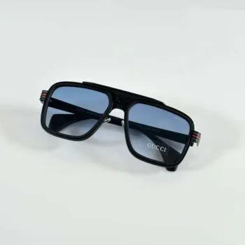 Luxury Black Blue Men’s Sunglasses – Premium UV Protection