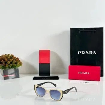 Luxury Design Women’s Sunglasses – Gold Blue Tint