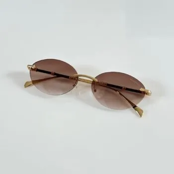 Luxury Gold Brown Men’s Sunglasses – Model 1014