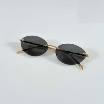 Men’s Gold Black Luxury Fashion Sunglasses