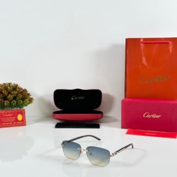 Men's Gold Green Sunglasses Premium Luxury Style