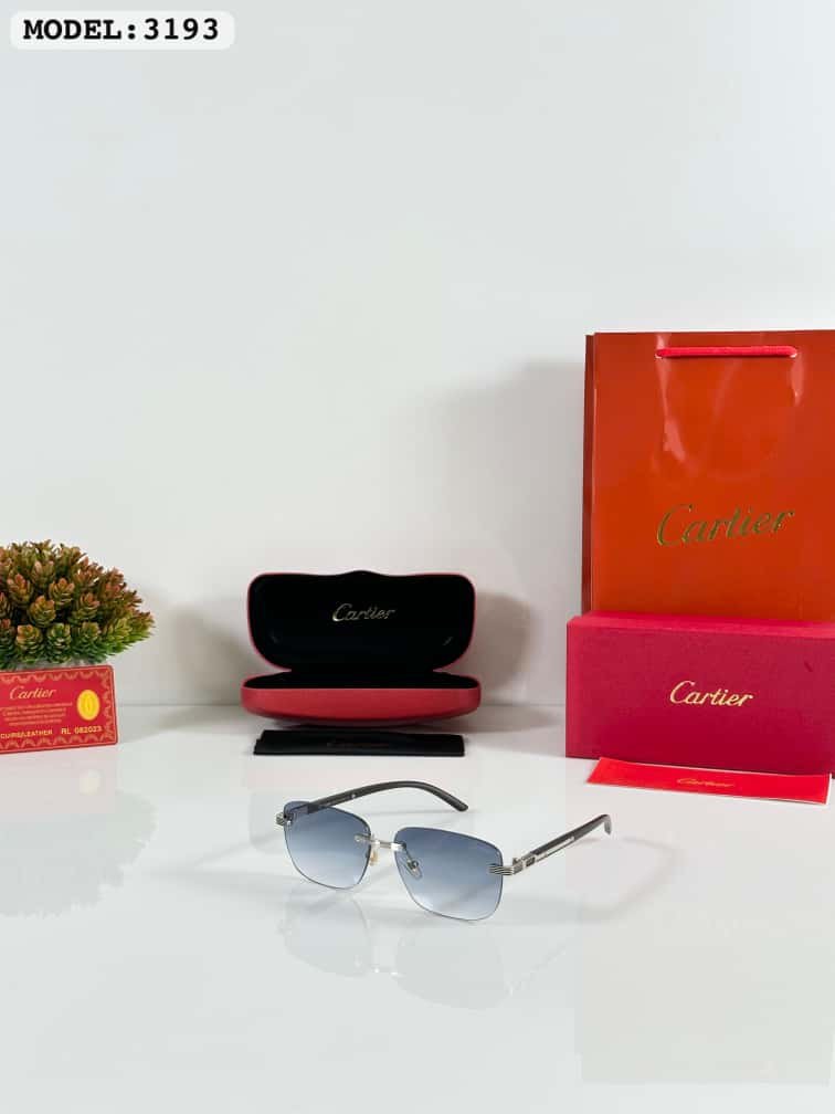 Silver Blue Rimless Luxury Sunglasses – Premium Collection (1) Silver Blue Rimless Luxury Sunglasses – Premium Collection