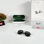 Premium Hexagonal Black Metal Sunglasses – Men’s Edition