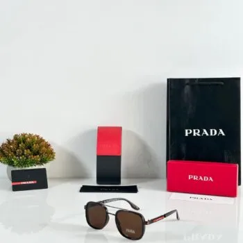Premium Brown Rectangle Sunglasses – Men's Modern Edition
