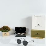 Premium Geometric Metal Sunglasses – Grey Edition