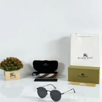 Premium Geometric Metal Sunglasses – Grey Edition