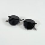 Premium Geometric Metal Sunglasses – Grey Edition