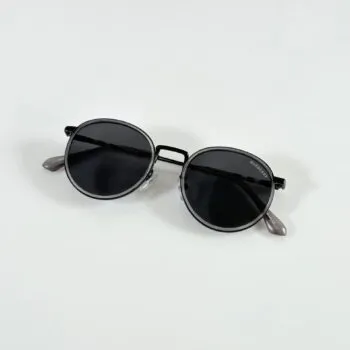 Premium Geometric Metal Sunglasses – Grey Edition