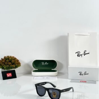 Premium Inverted Lens Wayfarer Sunglasses – Shine Black Men's Edition