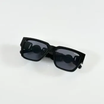 Premium Medusa Shield Sunglasses – Gold & Black Edition