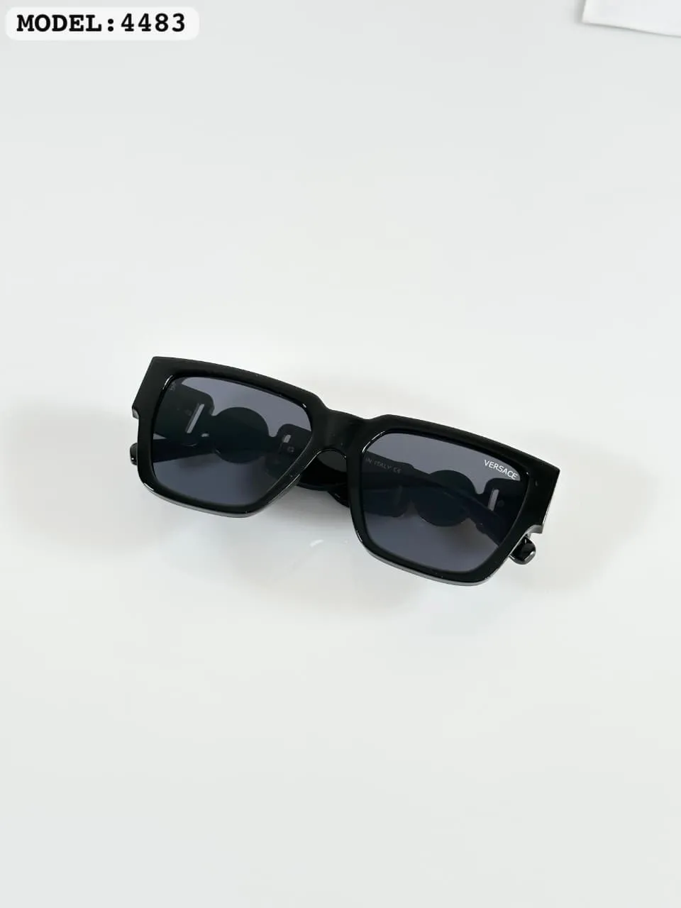 Premium Medusa Shield Sunglasses (2) Premium Medusa Shield Sunglasses – Gold & Black Edition