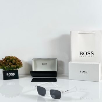 Premium Modern Square Sunglasses – Ice Black Edition