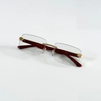 Premium Photochromic Rectangular Sunglasses – Gold Day Night Edition