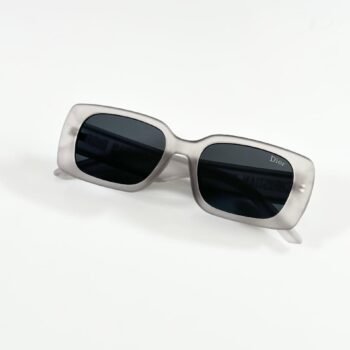 Premium Rectangular Luxury Sunglasses – Grey & Black Edition