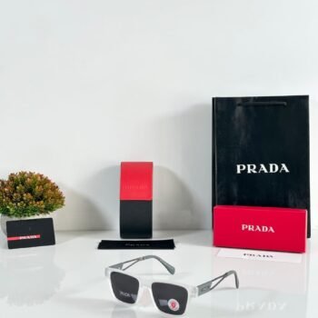 Premium Sport Rectangle Sunglasses – Ice Black Grey Edition