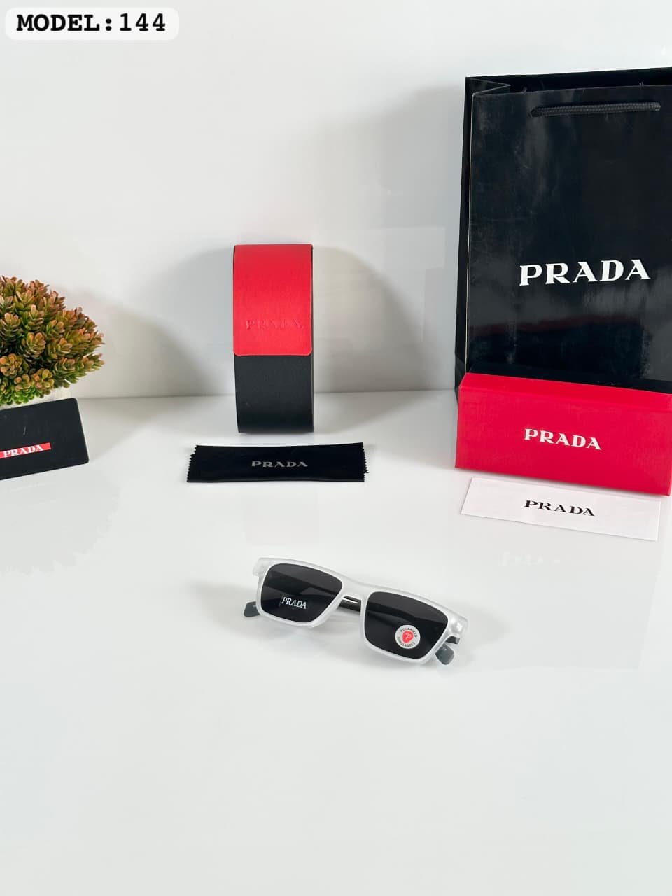 Premium Sport Rectangle Sunglasses (2) Premium Sport Rectangle Sunglasses – Ice Black Grey Edition