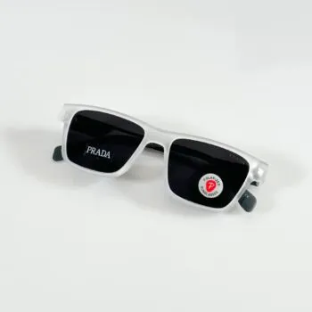 Premium Sport Rectangle Sunglasses – Ice Black Grey Edition