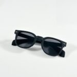 Vintage Round P3 Sunglasses – Matte Black Edition