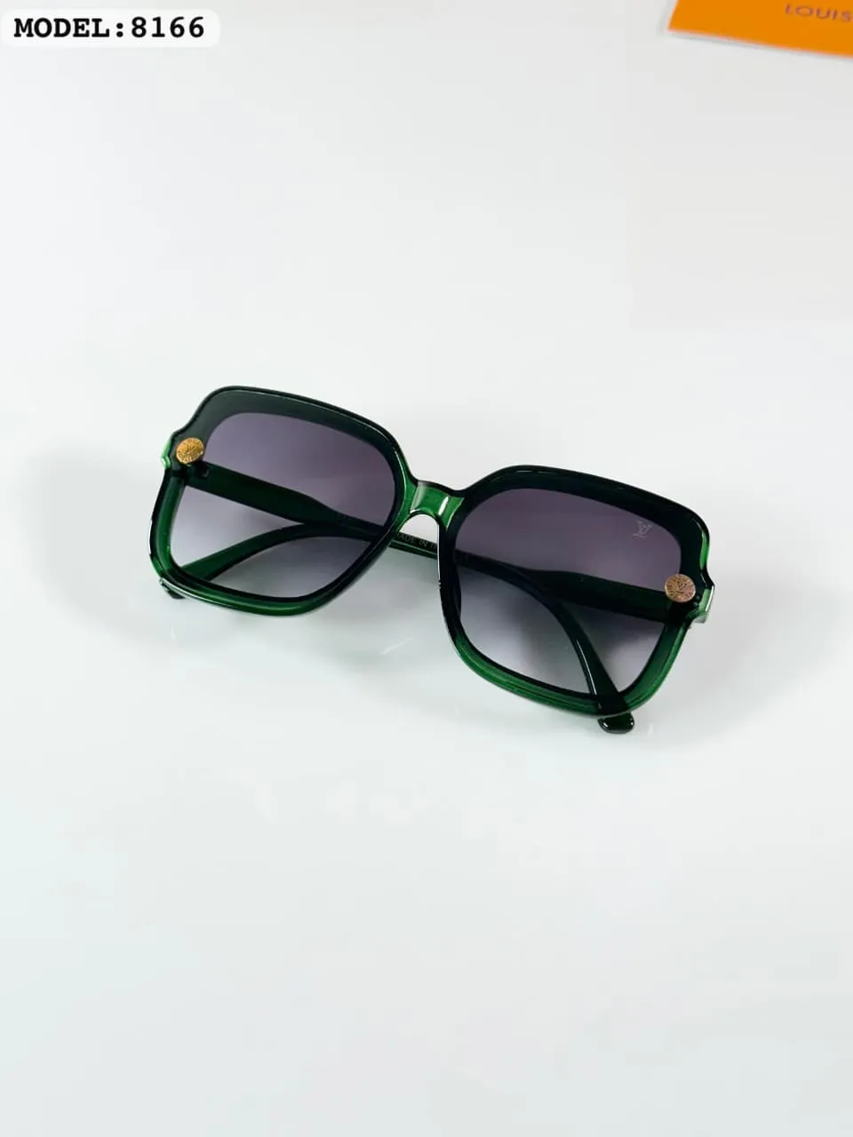 Premium Black Green Square Sunglasses – Women's Luxury Edition