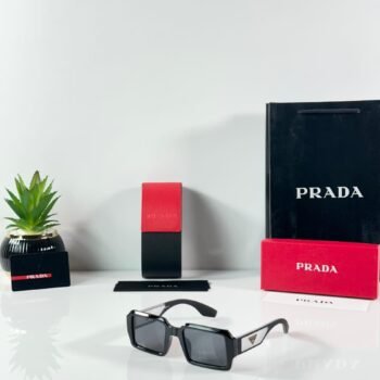 Premium Glossy Black Square Sunglasses – Women's Shine Edition