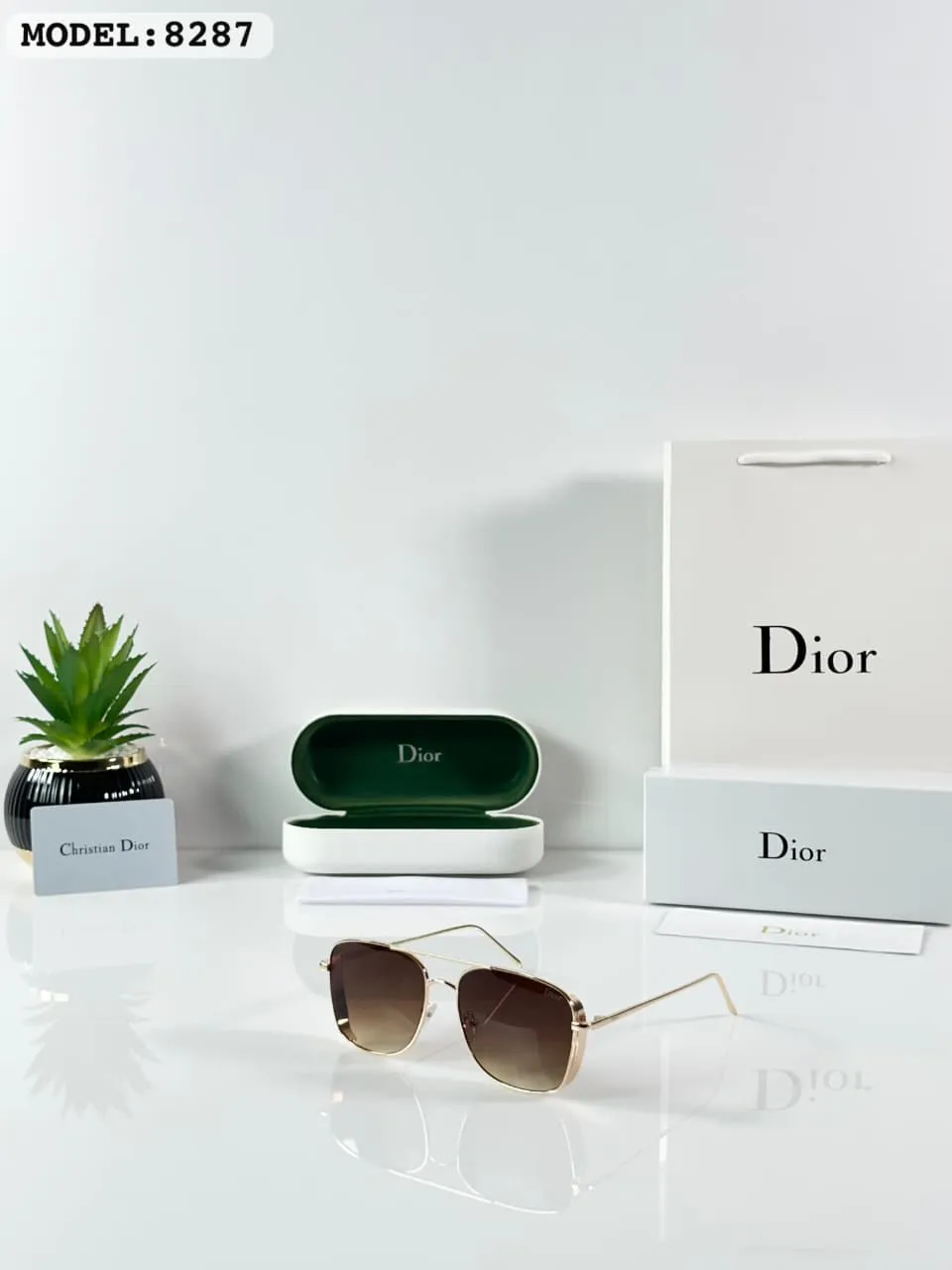 Premium Gold Brown Sunglasses – Boys Rectangle Edition