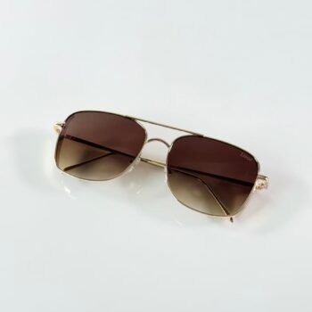 Premium Gold Brown Sunglasses – Boys Rectangle Edition