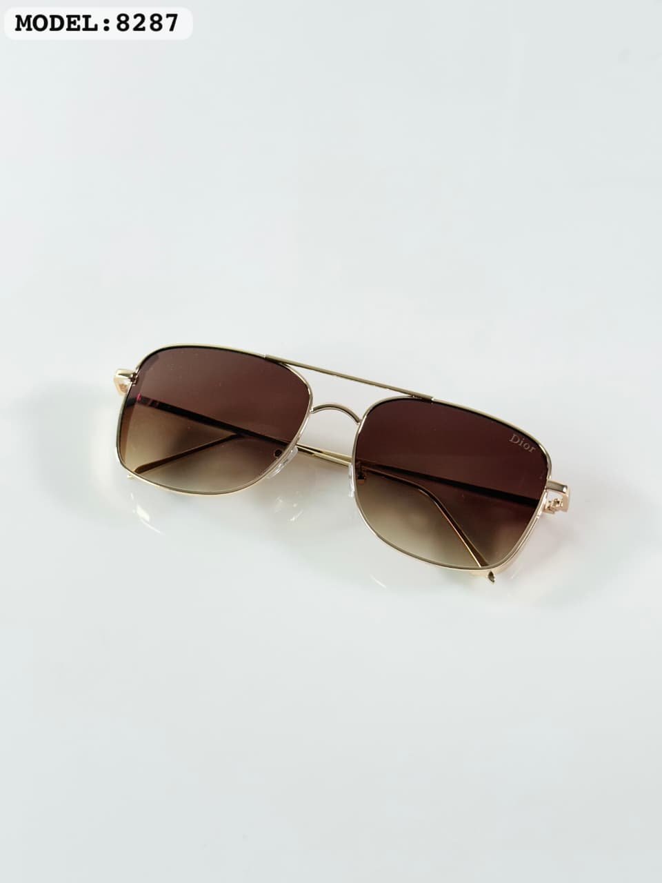 Premium Gold Brown Sunglasses (2) Premium Gold Brown Sunglasses – Boys Rectangle Edition