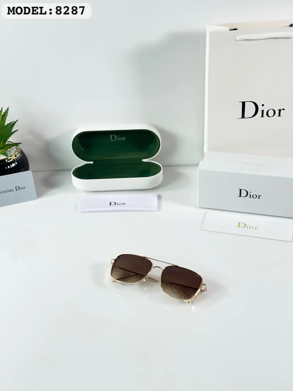 Premium Gold Brown Sunglasses – Boys Rectangle Edition