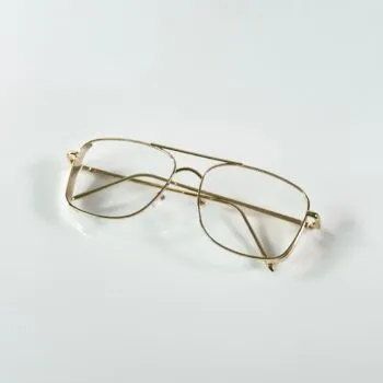 Premium Gold Rectangle Sunglasses
