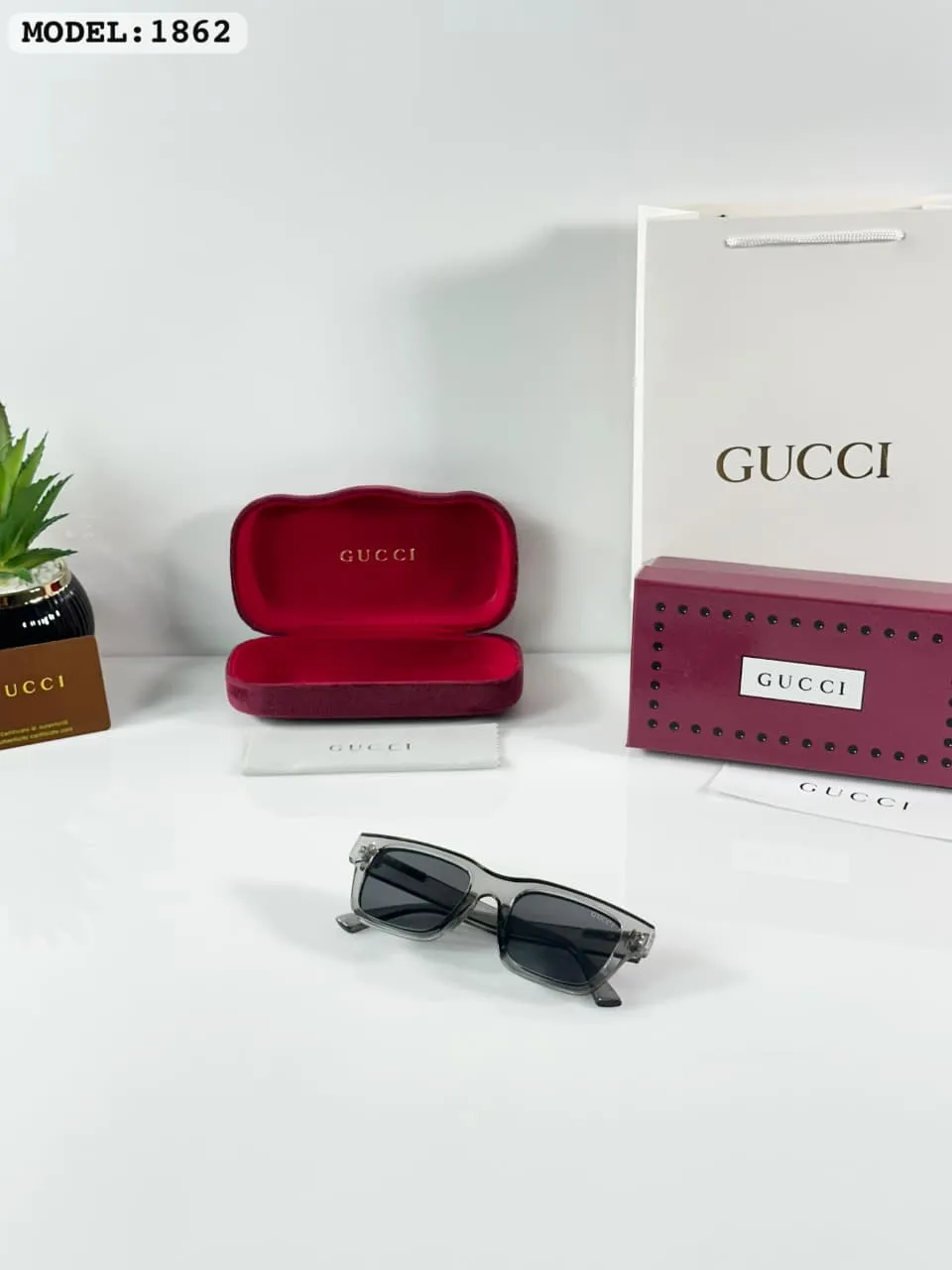 Premium Grey Black Cat-Eye Sunglasses – Women's Chic Edition