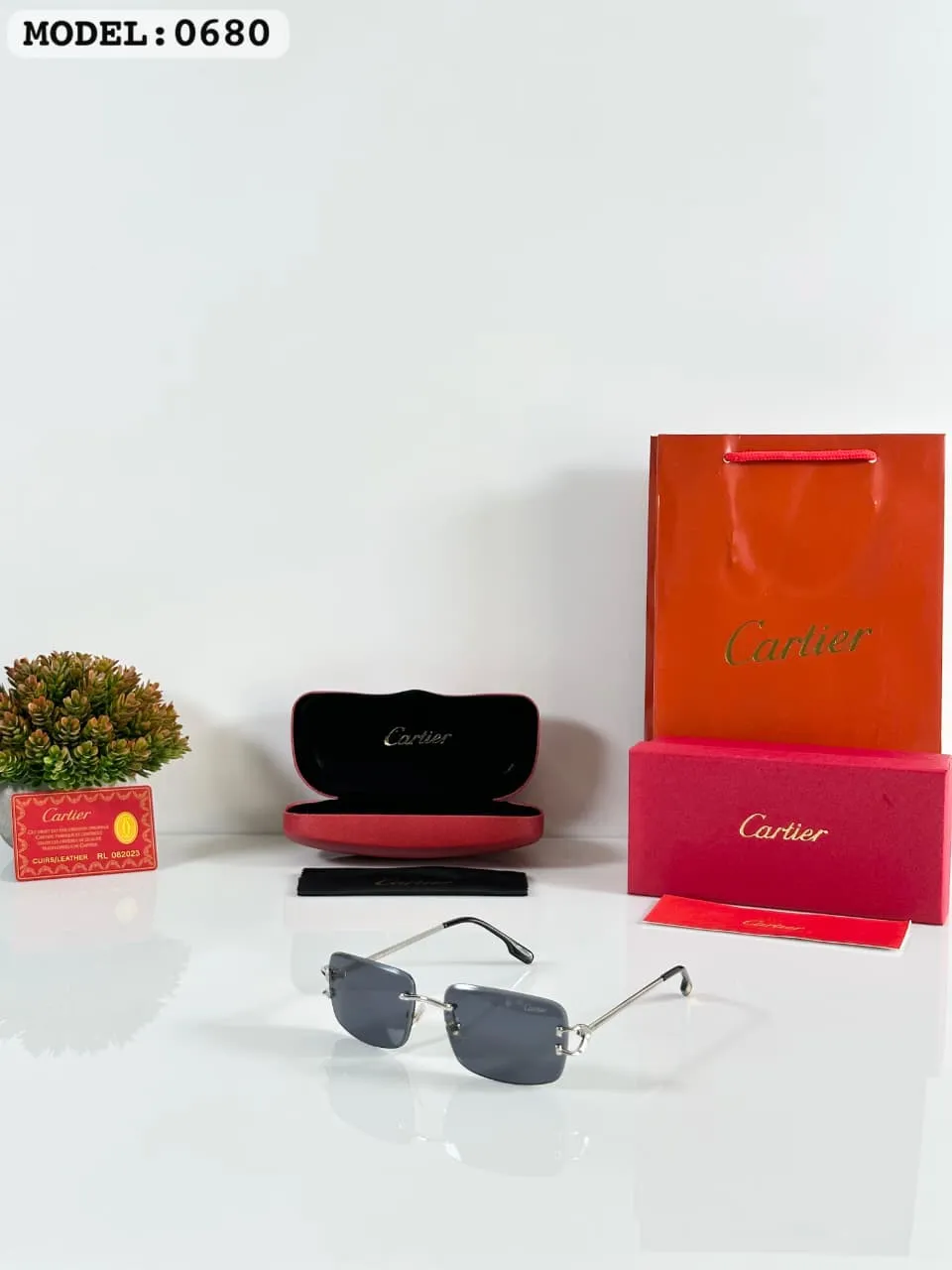 Premium Silver Rectangle Sunglasses – Boys Black Edition